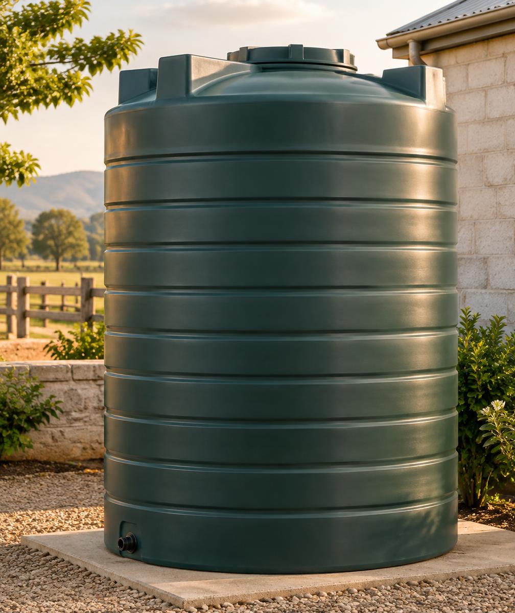 10,000L green water storage tank